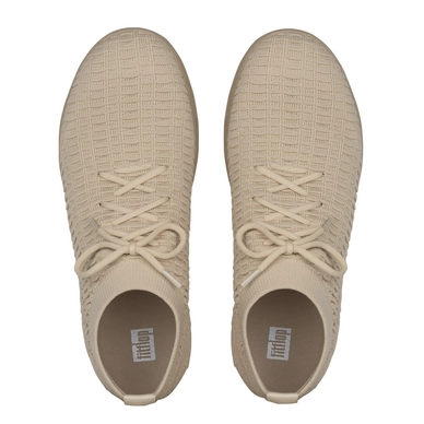 FitFlop Men Uberknit™ Slip On High Top Sneaker In Waffle Knit Light Sand