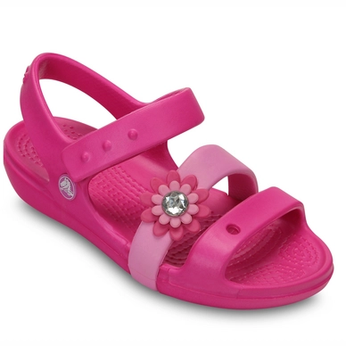 Sandaal Crocs Keeley Petal Charm S Neon Magenta/Carnation