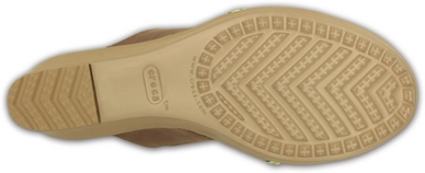 Sandaal Crocs Leigh II 2-Strap Graphic Wedge Bronze/Gold