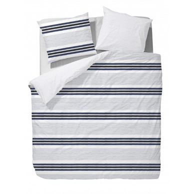 Housse de Couette Marc O'Polo Malmo Marine Satin de Coton