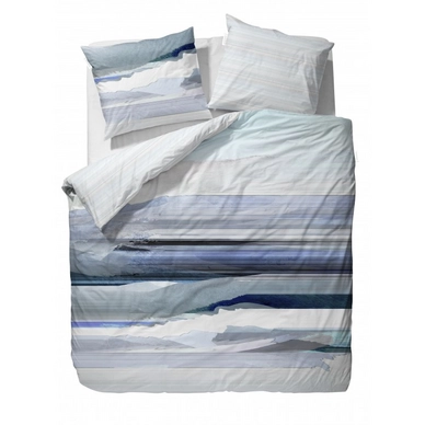 Taies d'oreiller Essenza Mooa Blue Satin (50 x 75 cm)