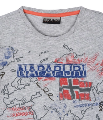 T-Shirt Napapijri Kids Selpa Light Grey Mel
