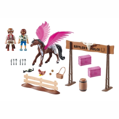 3---PLAYMOBIL_ THE MOVIE Marla en Del met gevleugeld paard (1)