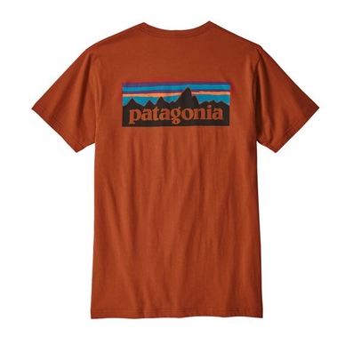 T-Shirt Patagonia Men's P-6 Logo Organic T-Shirt Copper Ore