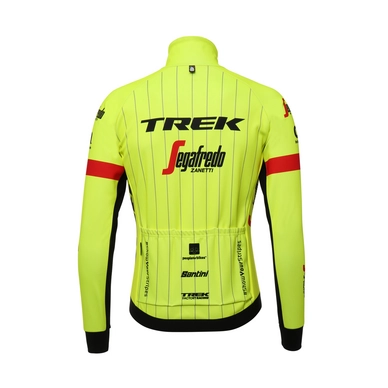 Fietsjack Santini Men Trek-Segafredo Windstopper Winter Yellow Fluo