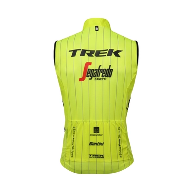 Fietsjack Santini Men Trek-Segafredo Fine Light Windvest Yellow Fluo