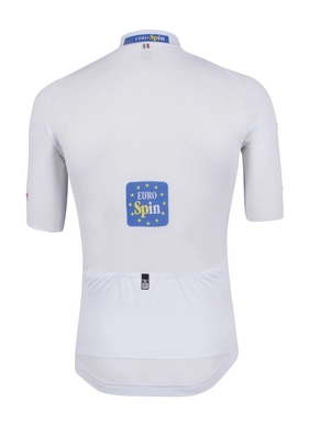 Fietsshirt Santini Giro d'Italia White Jersey Replica Short Sleeve 2016