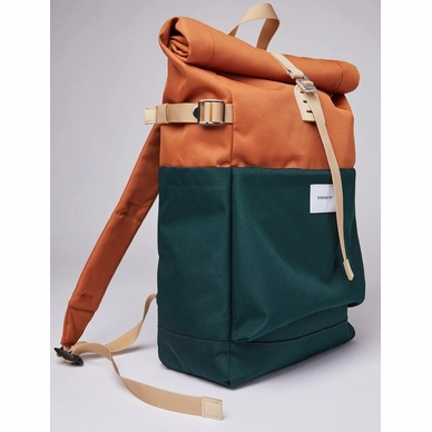 3---Rugzak Sandqvist Ilon Multi Dark Green Orange-3