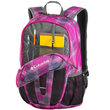 Backpack Columbia Beacon Daypack 24L Punch Pink Plaid Print Outdoorsupply