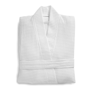 3---SH-Waffle white bathrobe topshot