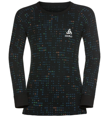 Baselayerset Odlo Set Active Originals Warm Kids Mykonos Blue Black