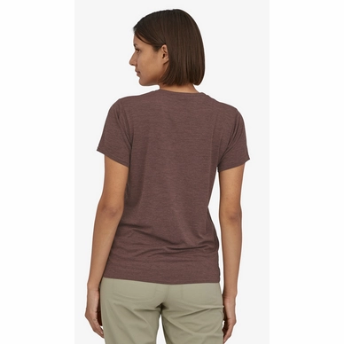3---T-Shirt Patagonia Women Cap Cool Daily Graphic Shirt Ridge Rise Stripe Cone Brown X-Dye-4