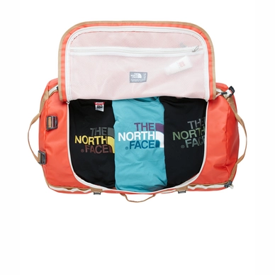 Reistas The North Face Base Camp Duffel Poinciana Orange Dijon Brown Extra Large
