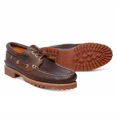 Timberland Authentics 3 Eye Classic Lug Mens Brown Pull Up