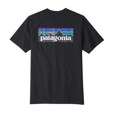 T-shirt Patagonia Men's P-6 Logo Responsibili-Tee Black