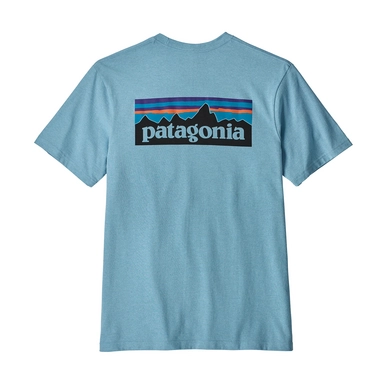 T-Shirt Patagonia Men's P-6 Logo Responsibili-Tee Break Up Blue