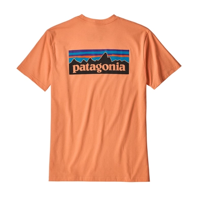 T-Shirt Patagonia Men's P-6 Logo Responsibili-Tee Peach Sherbet