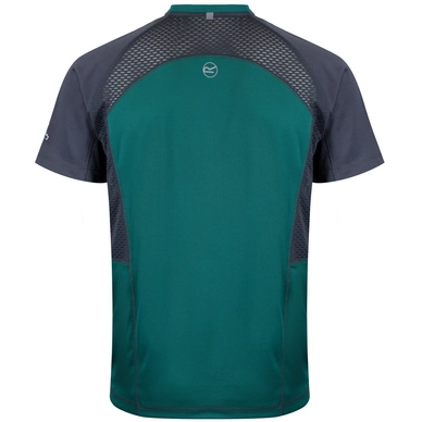 T-Shirt Regatta Mens Breakbar III Hunter Green/Seal Grey