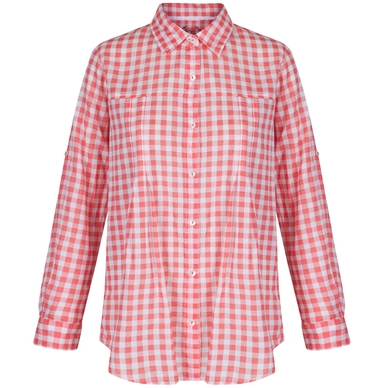 Blouse Regatta Womens Mondara Deep Coral Gingham