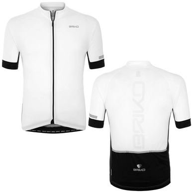 Fietsshirt Briko Classic Side Jersey New White Black