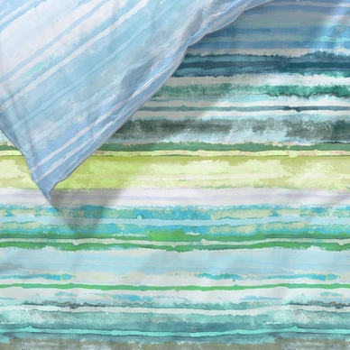 Housse de Couette Essenza Daya Bleu Satin de Coton