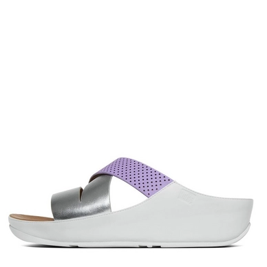 Sandaal FitFlop Hola™ Slide Dusty Lilac Silver