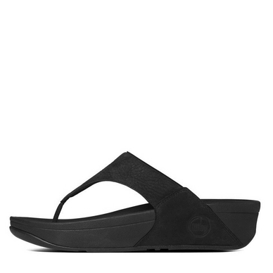 Slipper FitFlop Lulu™ Nubuck All Black