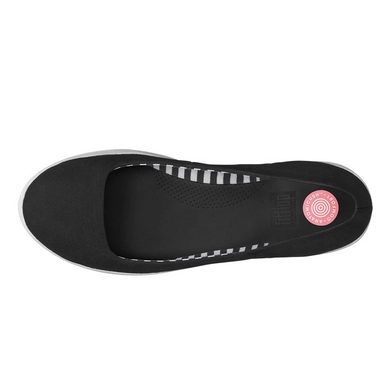 Ballerina FitFlop F-Sporty™ Canvas Black