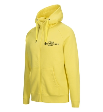 Vest Peak Performance Men Logo Zipped Hood True Yellow