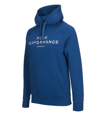 Trui Peak Performance Men Logo Hood True Blue