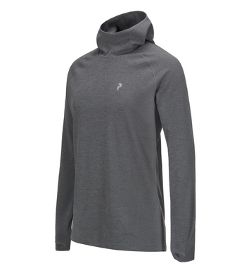 Trui Peak Performance Men Power Hooded Jersey Grey Melange
