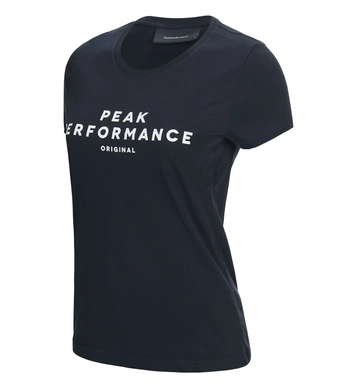 T-shirt Peak Performance Women Logo Tee Short-Sleeved Salute Blue