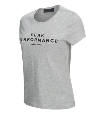 T-shirt Peak Performance Women Logo Tee Short-Sleeved Med Grey Mel