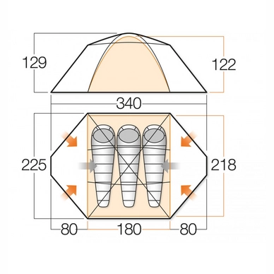 Tent Vango Mistral Terracotta 300