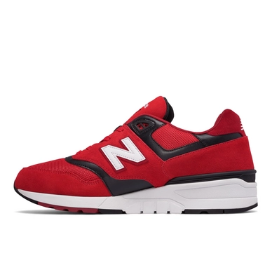 New Balance ML597 Leather Textile Pu Red Black