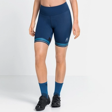 3---odlo zeroweight pro fiets shorts tight dames blauw 1