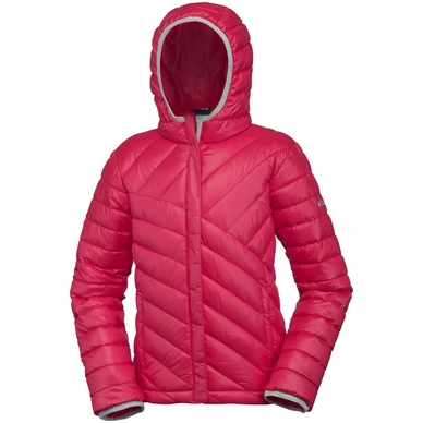 Ski Jas Columbia Powder Lite Puffer Kids Red Camelia