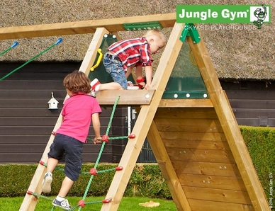 Speelset Jungle Gym Jungle Hut + Climb X'tra Geel