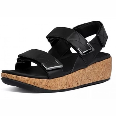 FitFlop Remi Adjustable Back-Strap Sandals All Black Damen