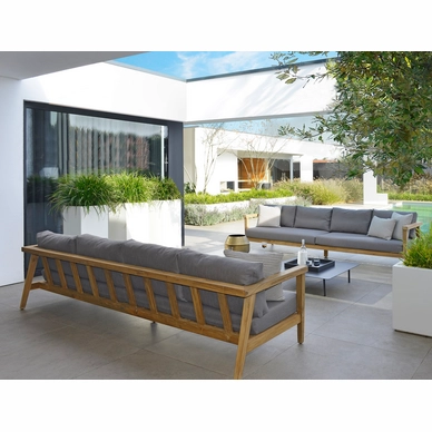 3---2020 M&L Reclaimed teak Duke sofa - Aluminium Kick coffee table