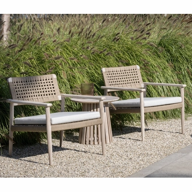 3---2023 M&L aged teak Jago lounge chair camel belt