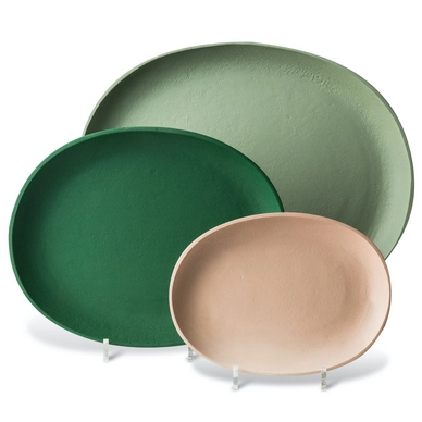 Dienblad POLSPOTTEN Greek Green (Set van 3)