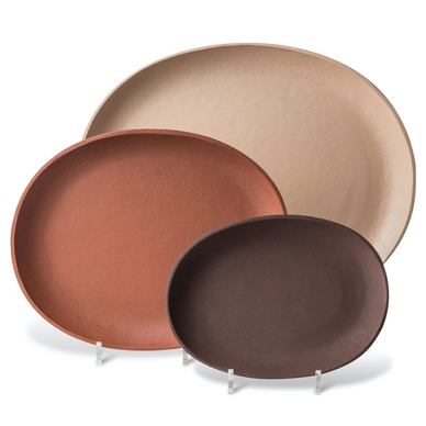 Dienblad POLSPOTTEN Greek Brown (Set van 3)