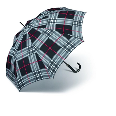 Parapluie Happy Rain Long AC Kinematic Quadrillage Noir