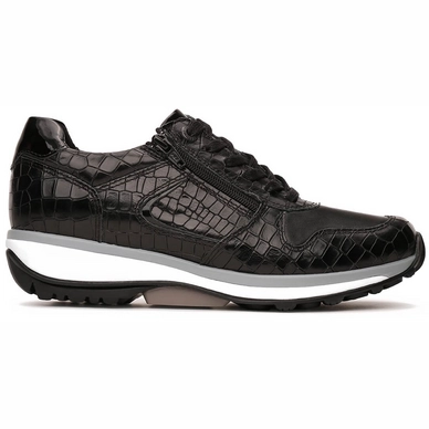 Sneaker Xsensible Stretchwalker Women Jersey Black Croco