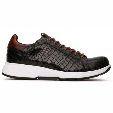 Sneaker Xsensible Stretchwalker Men Lyon Black Croco