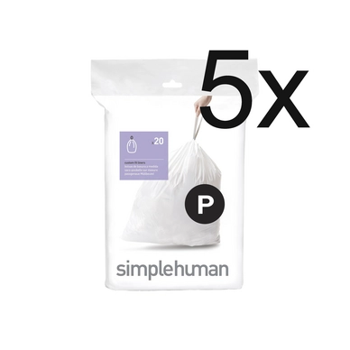 Waste bags simplehuman Code P 50-60L (5 x 20 pieces)