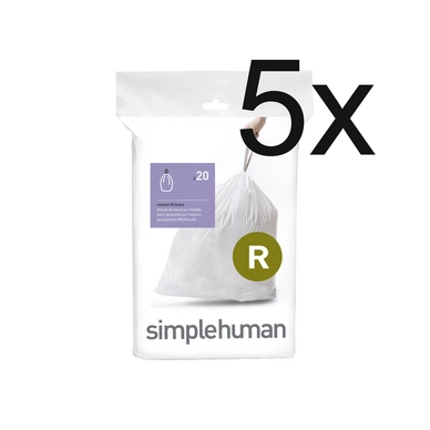 Waste bags simplehuman Code R 10L (5 x 20 pieces)