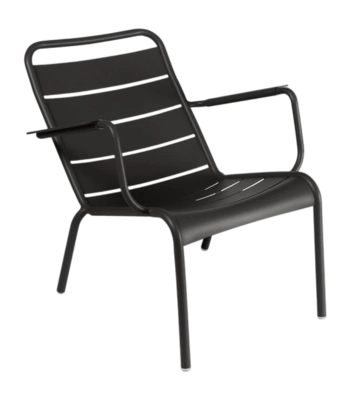 Tuinfauteuil Fermob Luxembourg Low Liquorice