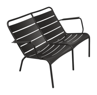 Tuinfauteuil Fermob Luxembourg Duo Low Liquorice